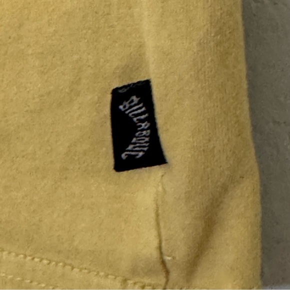 Men's Billabong Palm Tree Sunset Graphic Mustard Yellow T-Shirt - Picture 5 of 8